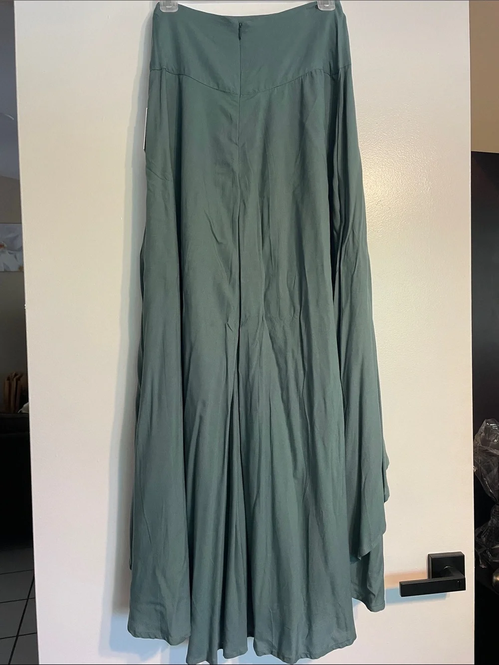 Women's Hi-Lo Maxi Skirt — Slate Green